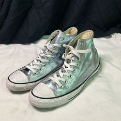 Converse Chuck Taylor All Star Metallic Glacier High Tops
