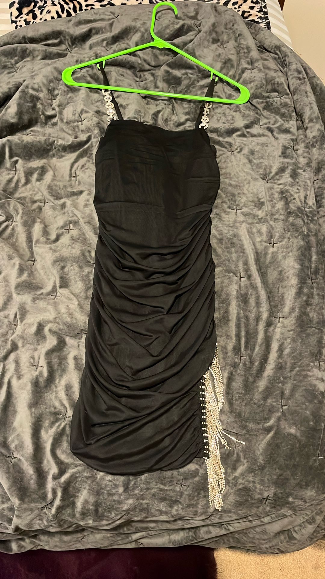 Silk black dress