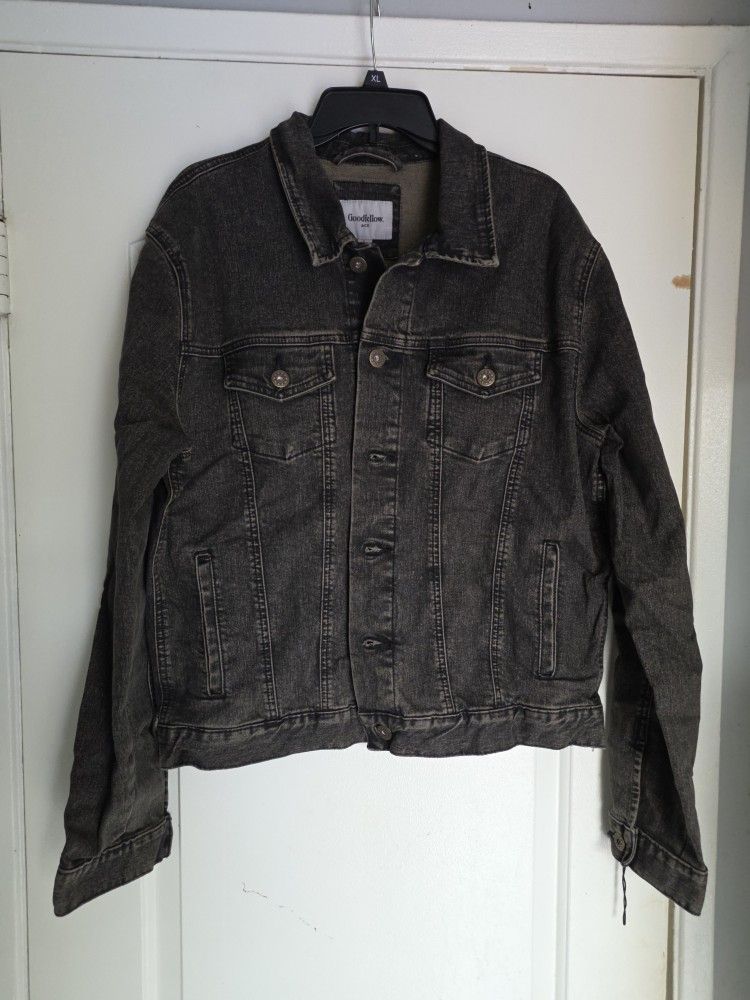 Men's Denim Trucker Large Flex Jacket