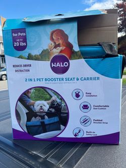 2 in 1 Pet Booster Seat & Carrier