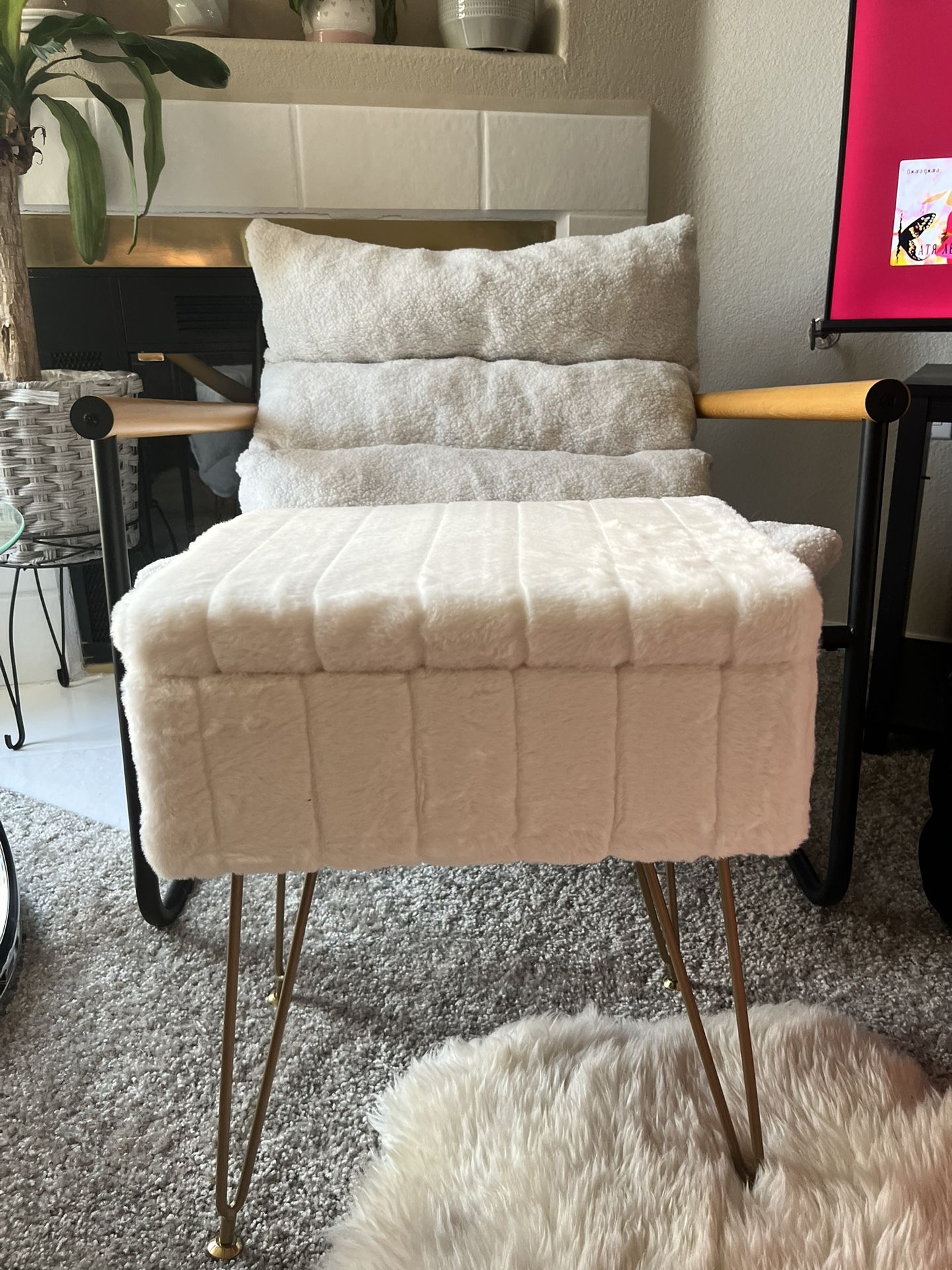Cute Ottoman With Storage