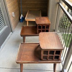 MCM side & coffee tables