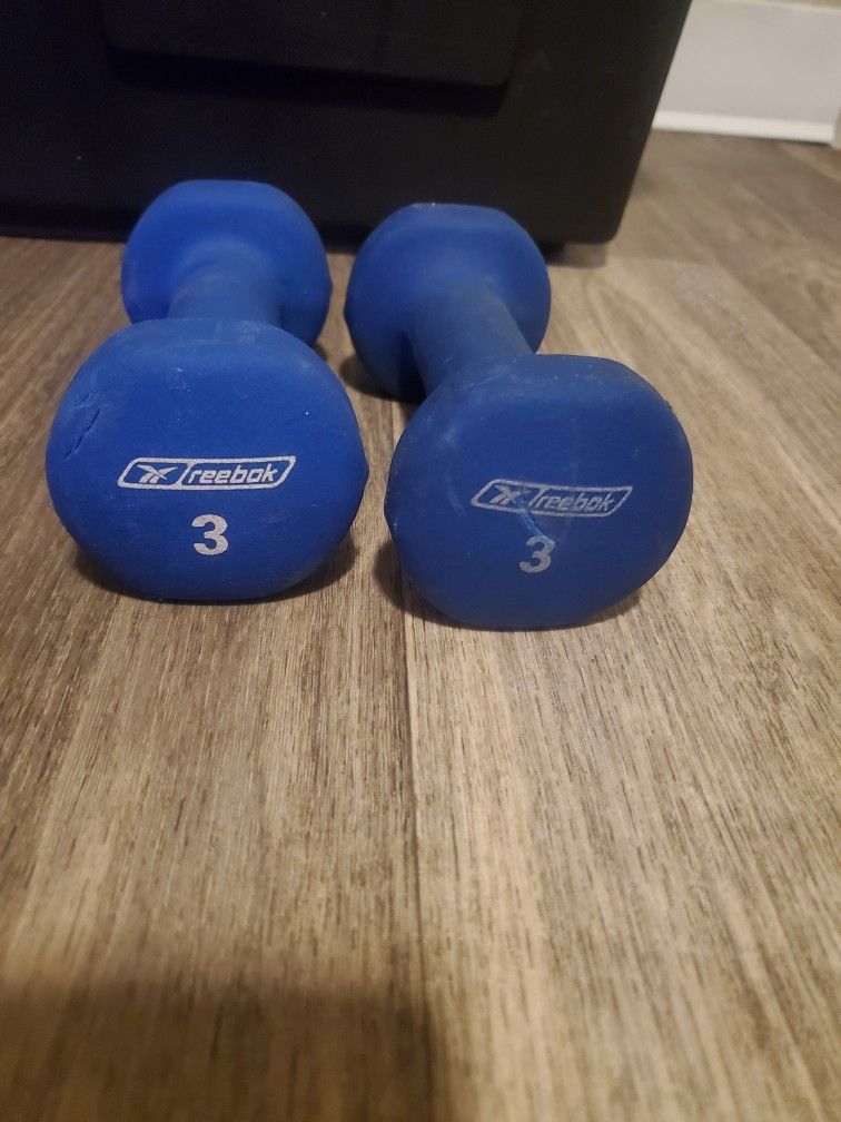 Reebok 3lb Neoprene Hex Dumbbell