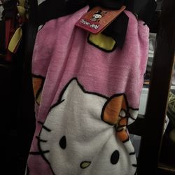 Hello Kitty 60x70 Halloween Blanket 