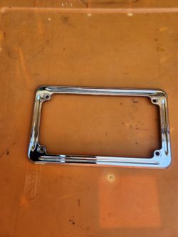 Motorcycle license plate frame