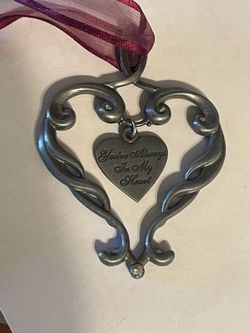 Hampshire Pewter scripted metal ornament for a grandchild