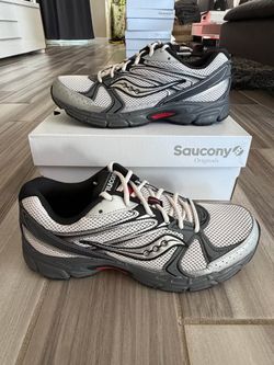 Men's Saucony Ride Millennium Running Shoes - Silver Gilded Red - Size 10.5