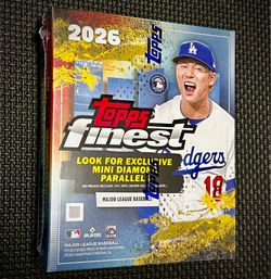 2026 Topps Finest Baseball Mega Box Factory Sealed In Hand Exclusive Mini Diamond