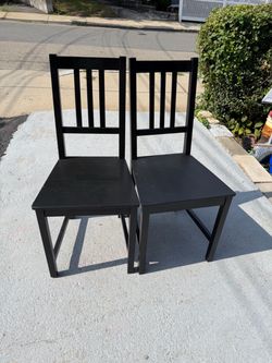 Very good condition two hardwood chairs
