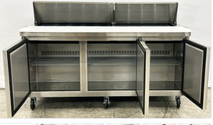 NSF Sandwich Prep Table Two Door Refrigerator ESP71