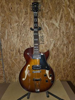 Iyv single cut semi hollow jazz guitar
