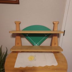 BASEBALL WALL SHELVES  2 SHELVES  7X30 BRAND NEW MAKE OFFER  