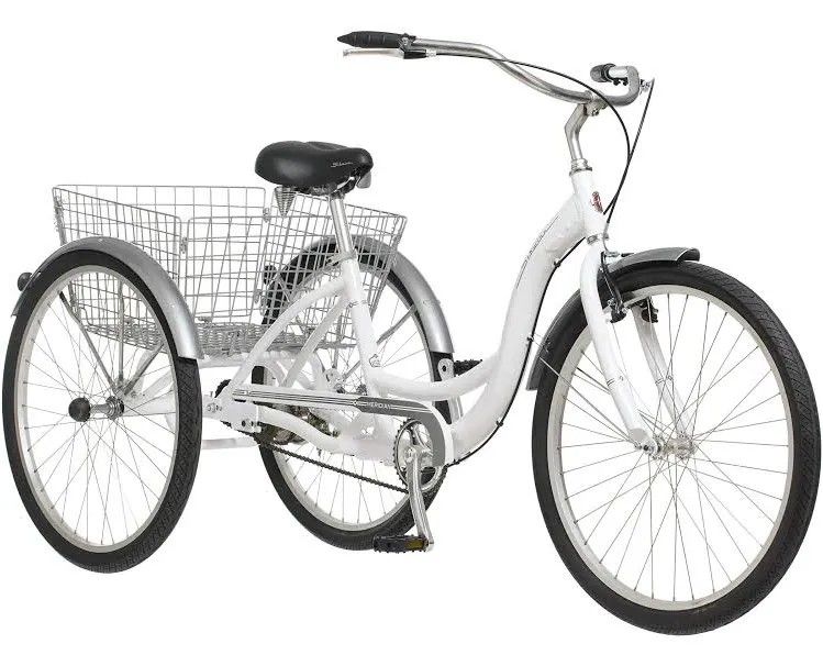 Schwinn Meridian Adult Tricycle, 26-Inch, white on white