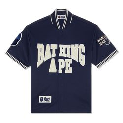A Bathing Ape Baseball Jersey Short Sleeve Shirt