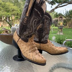 Crocodile And Ostrich Custom Boots 
