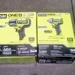 RYOBI CORDLESS 18V IMPACT WRENCH WITH DRIVER NEW 