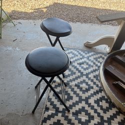Faux leather barstools