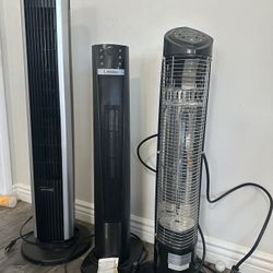 Fan Tower, Heater. In Good Condition.