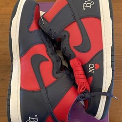 Supreme Nike SB Dunk High By Any Means Navy 