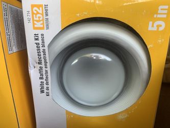 Commercial Electric White Baffle Recessed Kit