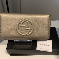Authentic Gucci Zip Around Wallet In Great Preloved Condition 