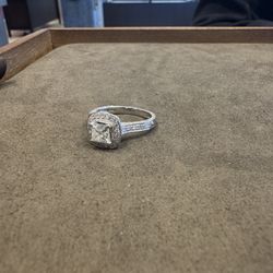 PRINCESS CUT 14k WHITE GOLD ENGAGEMENT RING NO LONGER AVAILABLE 