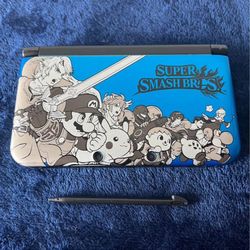 Blue Smash Bros. Nintendo 3DS XL w/512gb SD