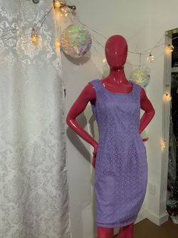 Adrianna papel size 8 Purple crochet dress 👗