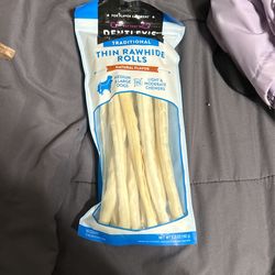 Dentley’s Thin Rawhide Rolls For Dogs 