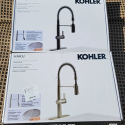 Kohler Haku Kitchen Sink Faucet - Black Or Stainless Option