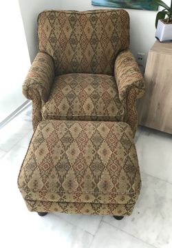 Chair and ottoman