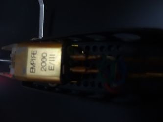 Empire 2000 Iii Cartridge And Original Stylus In Headshell For Turntable