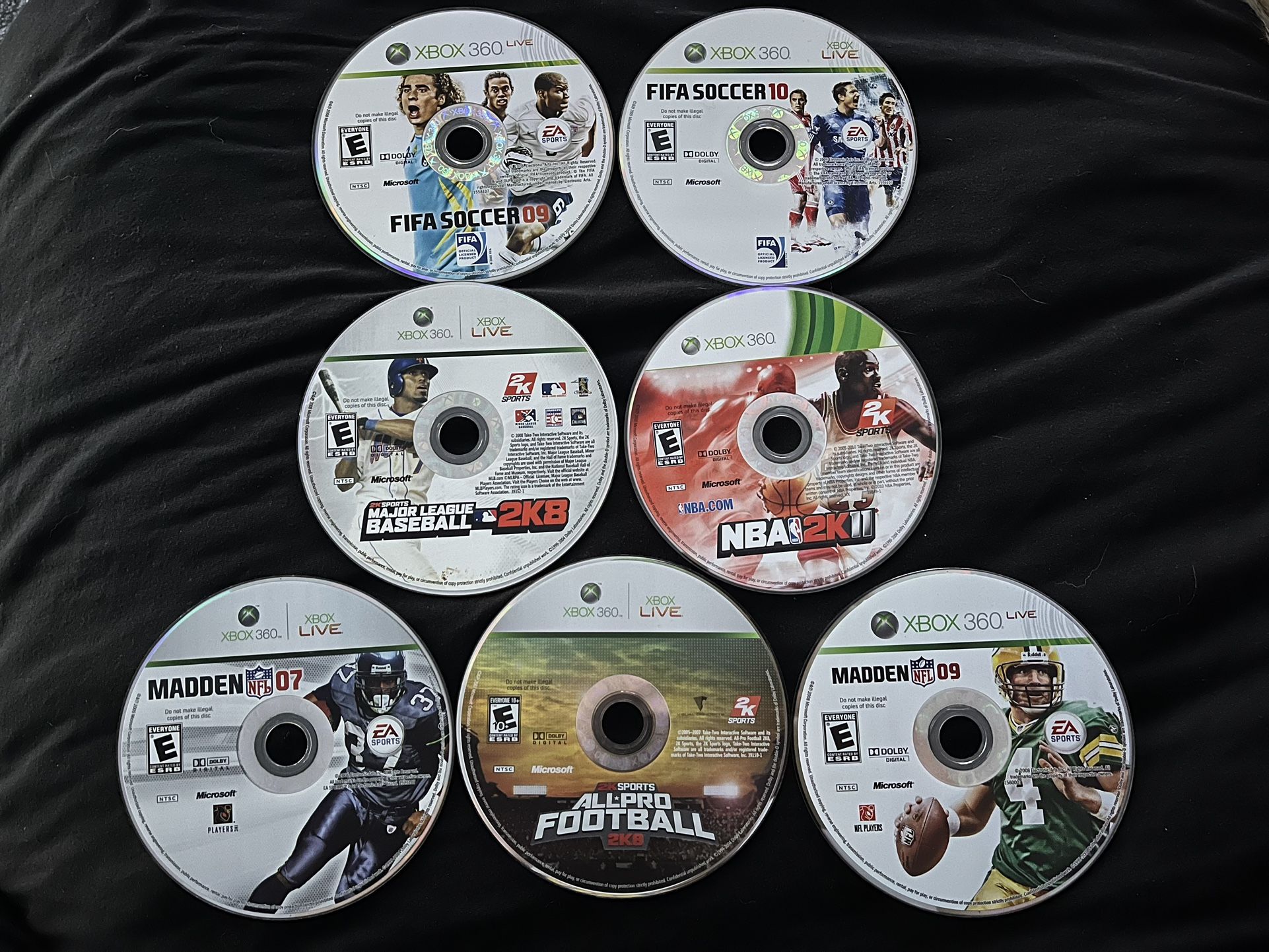 $20 Xbox 360 Sports Games