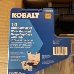 Kobalt 10-Compartment Large Plastic Small Parts Organizer