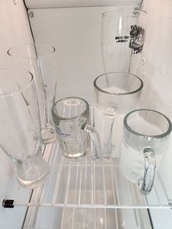 Beer mugs and glasses
