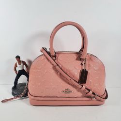 NWT Coach Luxury Signature Patent Leather Crossbody Handbag