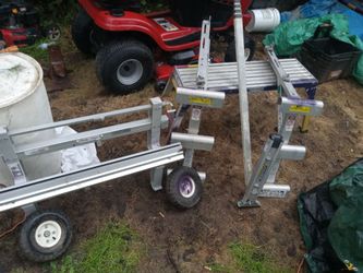 Aluminum ladder platform and