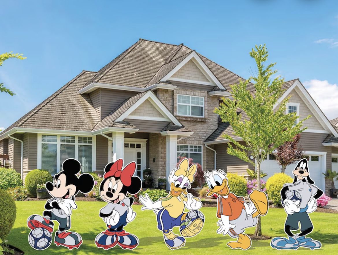 Mickey and Friends Soccer CutOuts