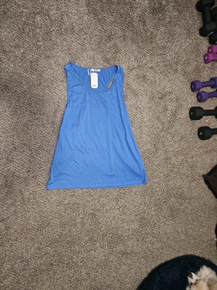 New With Tags Mens 2xl Blue Tank Top