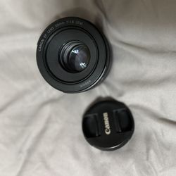 Canon 50mm 1:1.8 STM EF lens