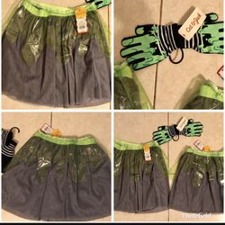 Brand New with tags Slime Skirt with Gloves.  Size 7-8 & 10-12 .See Description .