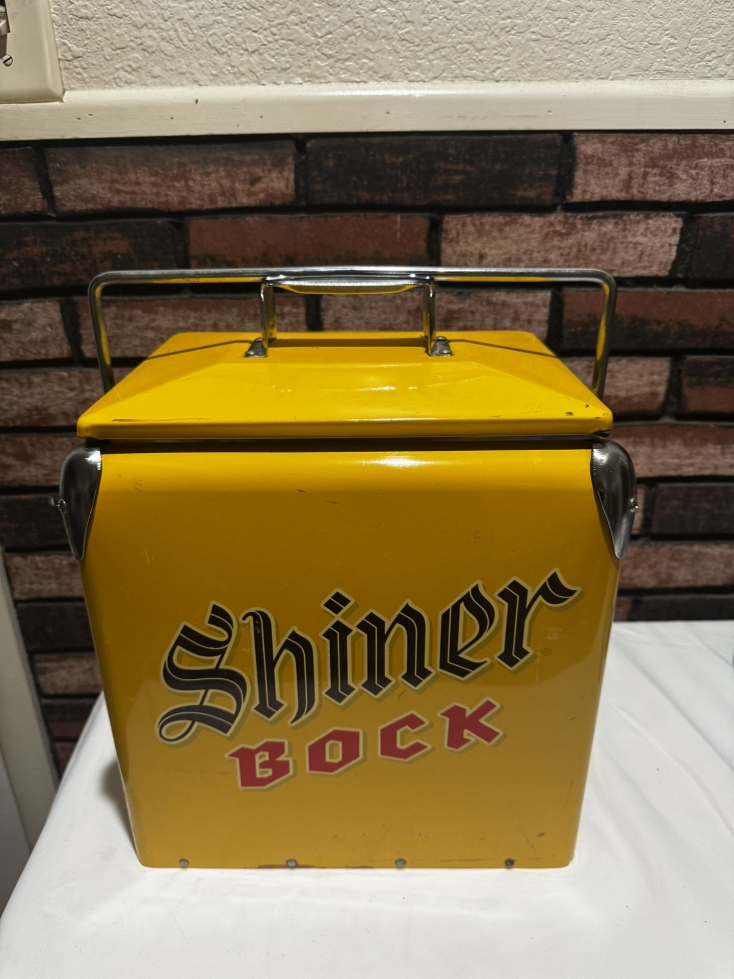 Vintage Shiner Bock Small Cooler