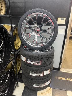 22X9 & 22X10.5 CHROME HELL CAT WHEELS