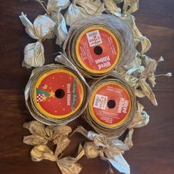 Christmas ribbon and bows 