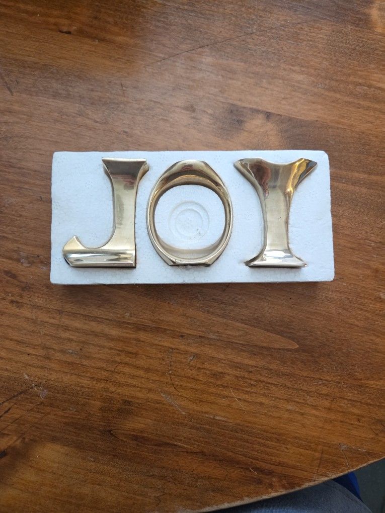 3 Piece JOY candle Holders