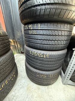 19” tires 275/45/19 continental semi new with free installation $60