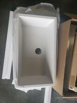 white granite composite kitchen sink - 

