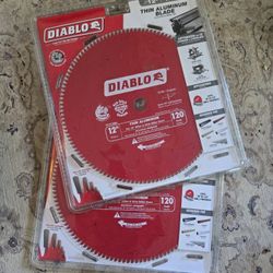 2- Diablo 12" Metal Chop Saw Blades