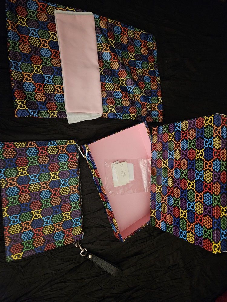 (GUCCI) Supreme Psychedelic Zip clutch bag
/ W Dustbag And Box