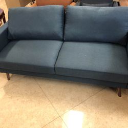 Navy Stationary Sofa 